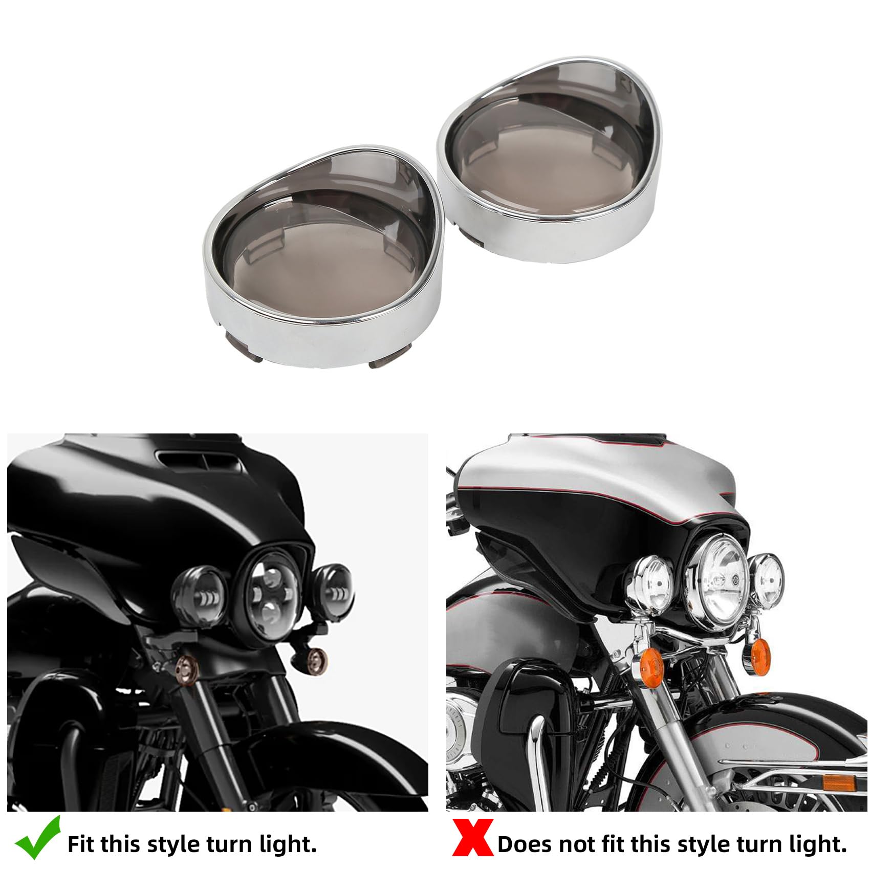 Amazon | TCT-MOTORPARTS バイザースタイルウィンカーベゼル +